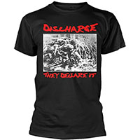 Discharge- They Declare It on a black shirt