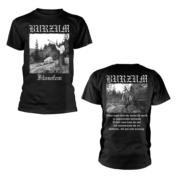 Burzum- Burning Witches on a black shirt