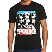 Police- Sunglasses Pic on a black shirt (Sale price!)