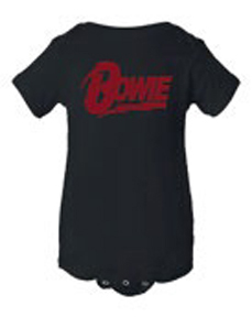 David Bowie- Logo on an black onesie