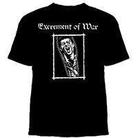Excrement Of War- Scream on a black shirt (Sale price!)