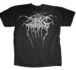Darkthrone- A Blaze In The Northern Sky on front, Logo on back on a black shirt