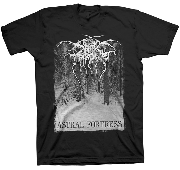 Darkthrone- Astral Fortress on a black shirt