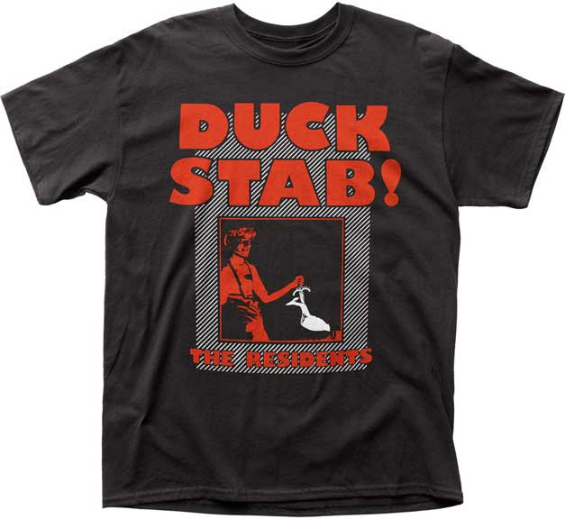 Residents- Duck Stab! on a black shirt (Sale price!)