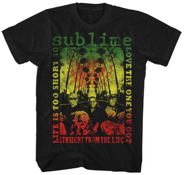 Sublime- Love The One You Got on a black ringspun cotton shirt (Sale price!)