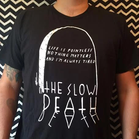 Slow Death- Grave on a black shirt