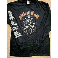Sick Of It All- Logo on front & Sleeve, 20 Years on back on a black long sleeve shirt