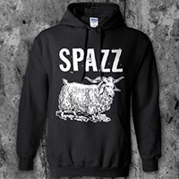 Spazz- Goat on a black hooded sweatshirt (Sale price!)