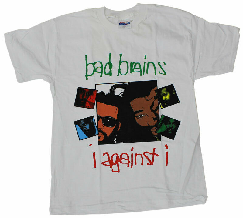 Bad Brains- I Against I on a white shirt