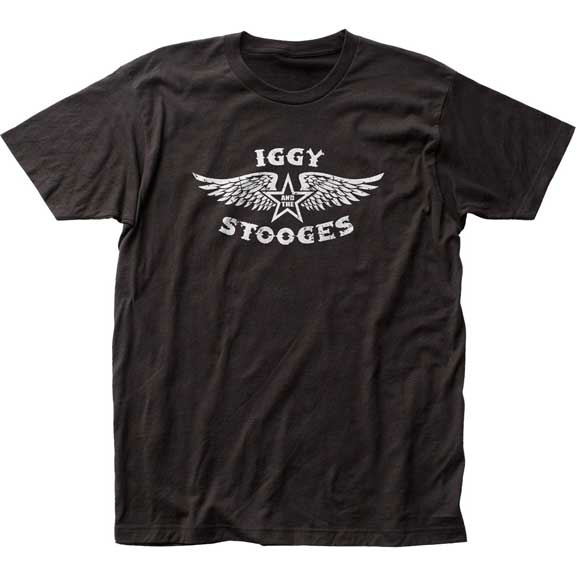 Stooges- Wings on a black ringspun cotton shirt