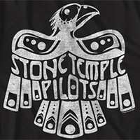 Stone Temple Pilots- Eagle on a black ringspun cotton shirt