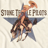 Stone Temple Pilots- Bronco on a natural ringspun cotton shirt