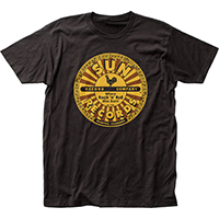 Sun Records- Where Rock N Roll Was Born (Full Circle Logo) on a black shirt - SALE XL only