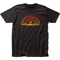 Sun Records- Gradient Half Circle Logo on a black shirt (Sale price!)