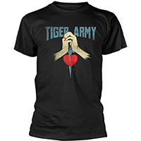 Tiger Army- Knife's Edge on a black ringspun cotton shirt