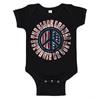 Black Crowes- Peace on a black onesie (Sale price!)