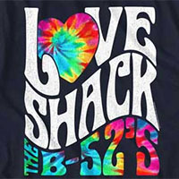 B-52s- Love Shack on a navy ringspun cotton shirt