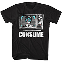 They Live- Consume on a black shirt