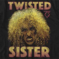 Twisted Sister- Dee Snider on a black ringspun cotton shirt