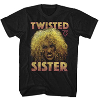 Twisted Sister- Dee Snider on a black shirt