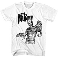 Universal Monsters- The Mummy on a white shirt