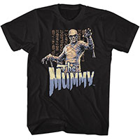 Universal Monsters- The Mummy on a black shirt