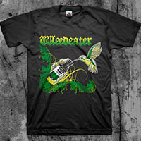 Weedeater- Hummingbird on a black shirt