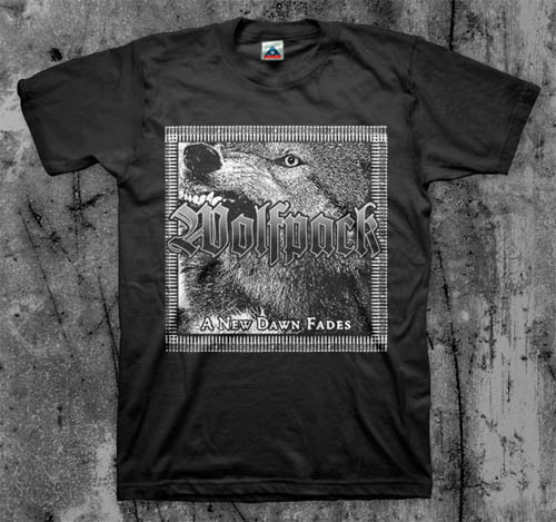 Wolfpack- A New Dawn Fades on a black YOUTH sized shirt