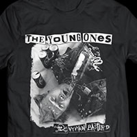 Young Ones- Vyvyan Basterd on a black ringspun cotton shirt