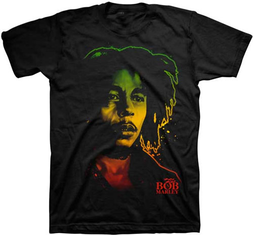 Bob Marley- Rasta Face on a black shirt (Sale price!)