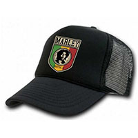Bob Marley- Marley on a Black Trucker Hat