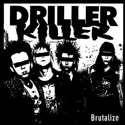 Driller Killer- Brutalize on a black YOUTH sized shirt
