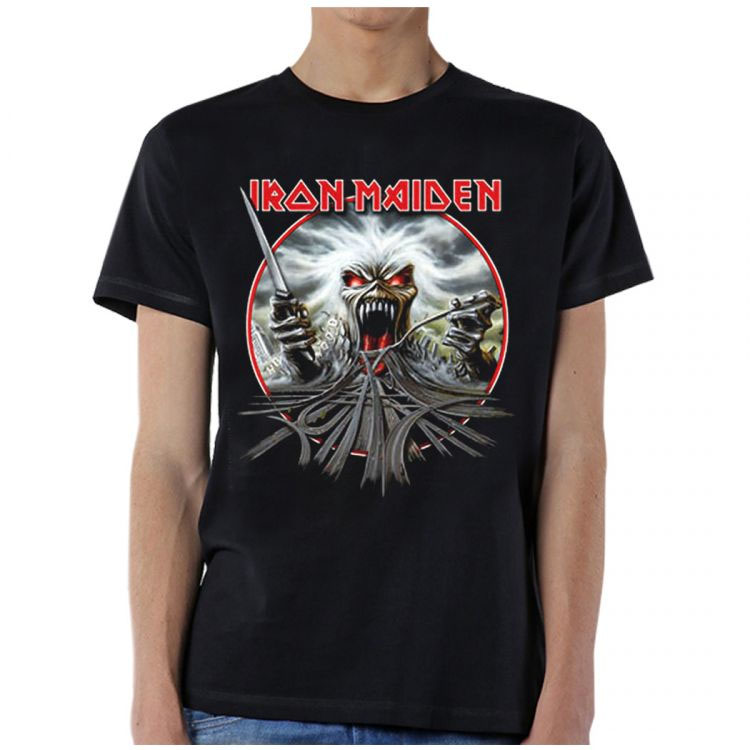 Iron Maiden- California Highway on a black ringspun cotton shirt (Sale price!)