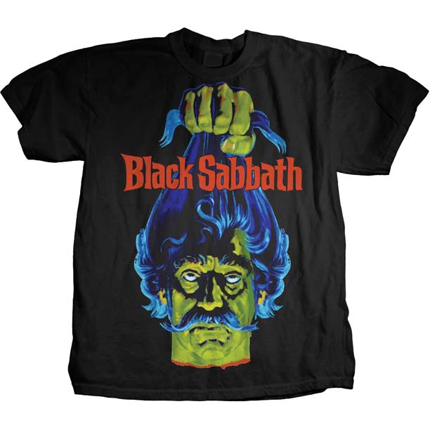 Black Sabbath- Head on a black shirt (Boris Karloff horror movie)
