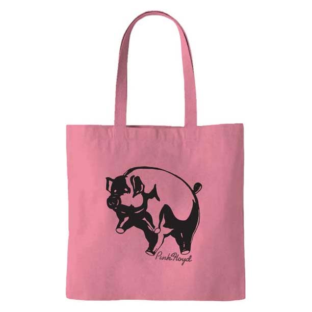 Pink Floyd- Pig on a pink tote bag (Sale price!)