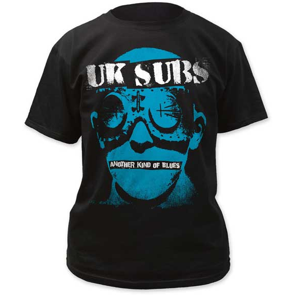 UK Subs- Another Kind Of Blues on a black shirt (Sale price!)
