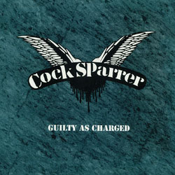 Cock Sparrer- Guilty As Charged LP (Ultra CLear With Blue & White Twist Vinyl)