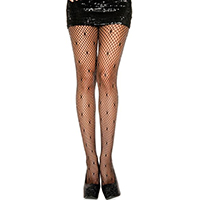 Star Accent Mini Diamond Spandex Fishnets