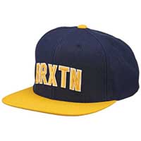 Hamilton Snap Back Hat by Brixton- NAVY / GOLD (Sale price!)