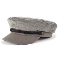 Fiddler Hat by Brixton- Grey Corduroy (Sale price!)