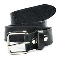 Black Leather Stash Belt by Mascorro Leather