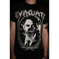 Evacuate- Obama on a black ringspun cotton shirt (Sale price!)