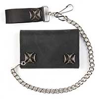 Iron Cross Snaps Wallet (Comes With Chain)