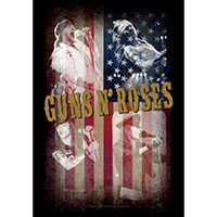 Guns N Roses- Flag Collage Fabric Poster/Wall Tapestry (Sale price!)