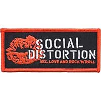 Social Distortion- Sex Love Rock N Roll embroidered patch (ep467)