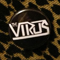 Virus- Logo pin - on black (pinX208)