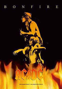AC/DC- Bonfire Fabric Poster/Wall Tapestry (Sale price!)