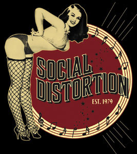 Social Distortion- Burlesque sticker (st501)