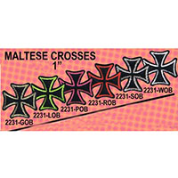 Iron Cross 1" embroidered patch (ep85)