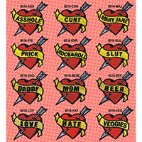 Heart Tattoo Embroidered Patch (Various banners) (ep84)